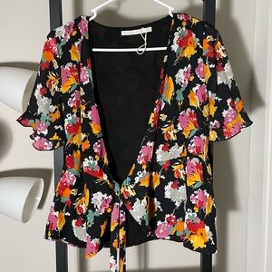 Zara Multicolor Floral Blouse